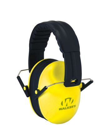 Walker's GWPFKDMYL Baby &amp; Kids Folding Muff 23 dB Over the Head Yellow/Black Polymer