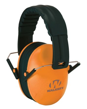 Walker's GWPFKDMOR Baby &amp; Kids Passive Muff 23 dB Over the Head Orange Polymer