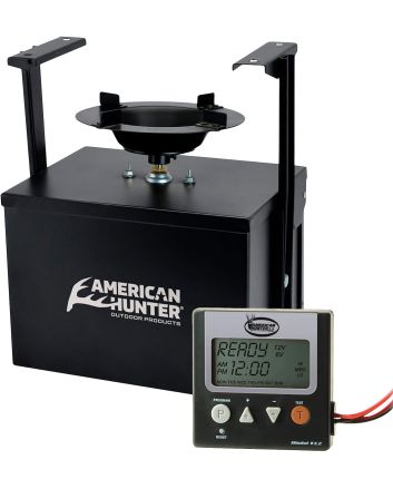 American Hunter 20558 Heavy Duty Spin Kit8 Programs 1-30 Seconds Duration Black Features Digital Timer