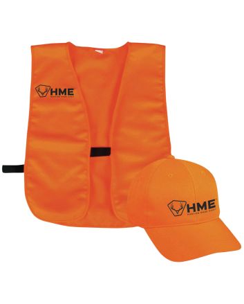 HME HMESFVHOR SafetyVest/Cap OSFA Orange Polyester