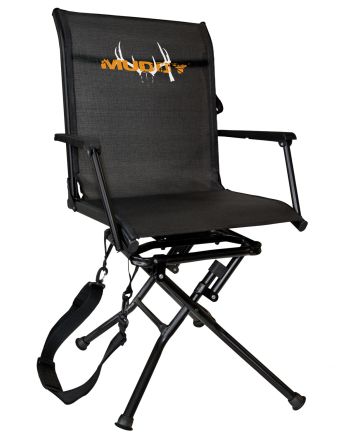 Muddy MUDMGS400 Swivel EaseGround Seat Black Steel