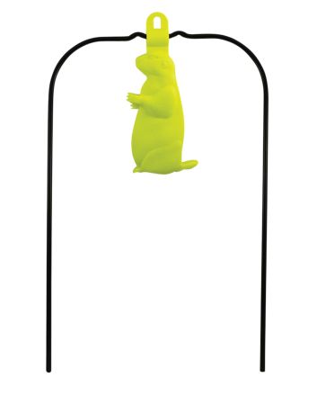 Birchwood Casey 48022 Ground Strike Hanging Prairie Dog Pistol/Rifle Rubber/Metal Yellow Prairie Dog Illustration Impact Enhancement Motion