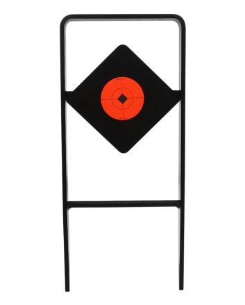 Birchwood Casey 47340 World of Targets Ace of Diamonds Centerfire Target AR500 Steel Black/Red Diamond Illustration Impact Enhancement Motion 0.50" Thick