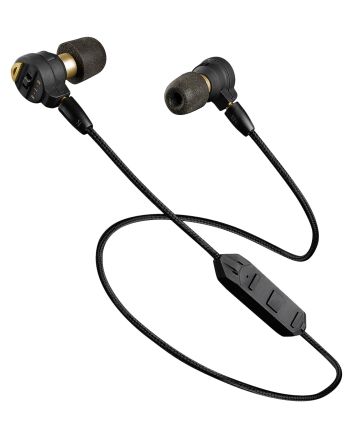 Pro Ears PEEBBLKE Stealth Elite28 dB Behind The Head Black Adult 1 Pair Includes Attachable Bluetooth Lanyard