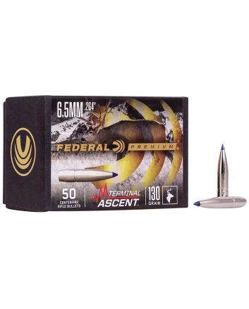 Federal PB264TA1 Premium Terminal Ascent Component 6.5mm 130gr 50 Per Box/4 Case