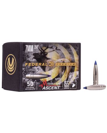 Federal PB284TA1 Premium Terminal Ascent Component 7mm 155gr 50 Per Box/4 Case