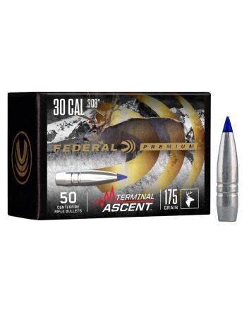 Federal PB308TA1 Premium Terminal Ascent Component 30Cal 175gr 50 Per Box/4 Case
