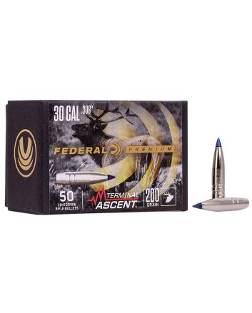 Federal PB308TA2 Premium Terminal Ascent Component 30Cal 200gr 50 Per Box/4 Case