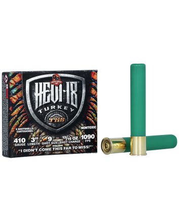 HEVI-Shot HS1009 HEVI-18 TSS Turkey 410Gauge 3" 13/16oz Tungsten 9Shot 5 Per Box/10 Case