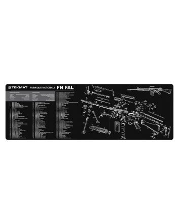 TekMat TEKR36FNFAL FN-FAL Cleaning Mat Black/White Rubber 12"x36" FN-FAL Parts Diagram