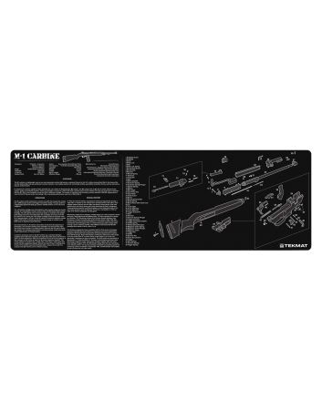 TekMat TEKR36M1CARB M1 Carbine Cleaning Mat Black/White Rubber 12"x36" M1 Carbine Parts Diagram