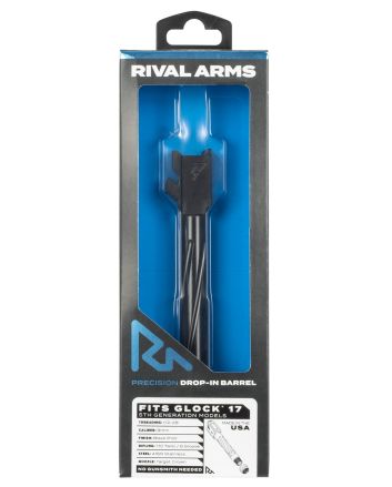 Rival Arms RA20G104A Precision V1 Drop-In Barrel 9mm Luger 4.49" Black PVD Finish 416R Stainless Steel Material with Threading for Glock 17 Gen5