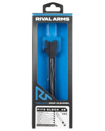 Rival Arms RA20G802A Precision V1 Drop-In Barrel 9mm Luger 4.17" Black PVD Finish 416R Stainless Steel Material with Threading for Glock 48