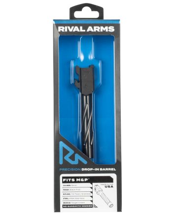 Rival Arms RA20S201A Precision V1 Drop-In Barrel 9mm Luger 3.10" Black PVD Finish 416R Stainless Steel Material for S&amp;W M&amp;P (Except for M2.0)