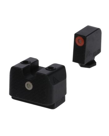 Rival Arms RA4A231G In-Line MOS Night Sights for G17/G19Green Tritium Orange Outline Front Sight-Green Tritium White Outline Rear Sight