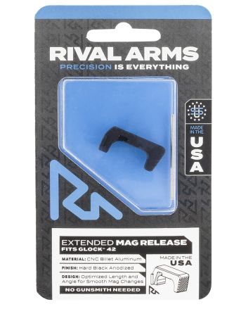 Rival Arms RA72S001A Magazine ReleaseSig P320 Extended Hard Black Anodized Aluminum