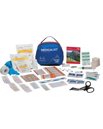 Adventure Medical Kits 01001003 Mountain Backpacker Medical Kit Treats Injuries/Illnesses Water Resistant Blue
