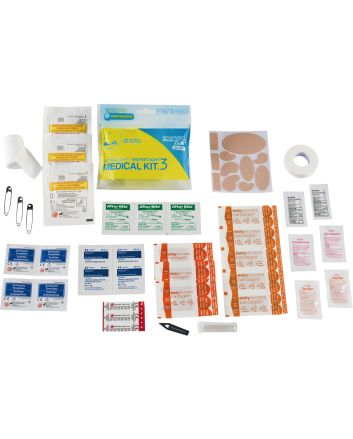 Adventure Medical Kits 01250297 Ultralight / Watertight #3 Medical Kit Treats Injuries/Illnesses Waterproof White