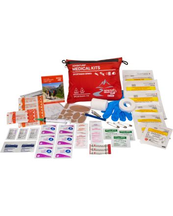 Adventure Medical Kits 01050100 Sportsman 100 Medical Kit Treats Injuries/Illnesses Waterproof Red