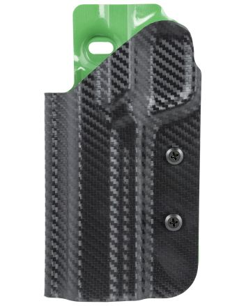 Uncle Mike's 54RNC75BGL Range/Competition Holster OWB Black/Green Boltaron Belt Slide Fits S&amp;W M&amp;P/S&amp;W M&amp;P 2.0/S&amp;W Core/S&amp;W M&amp;P 1.0 Left Hand