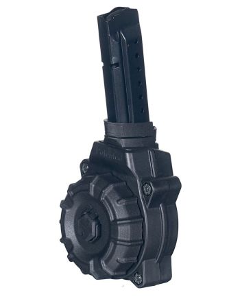 ProMag DRMA27 Standard30rd Drum 9mm Luger Compatible w/ Glock 17/19 Black DuPont Zytel Polymer