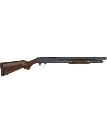 Mossberg 52151 590 Retrograde Persuader 12 Gauge 6+1 3" 18.50" Heat Shield Barrel, Dual Extractors, Matte Blued Metal Finish, Corncob Forend, Walnut Stock w/Checkered Grip