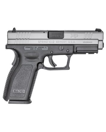 Springfield Armory XD9301 XD Service *CA Compliant 9mm Luger 10+1 4" Black Melonite Steel Barrel, Serrated Stainless Steel Slide, Black Polymer Frame w/Picatinny Rail