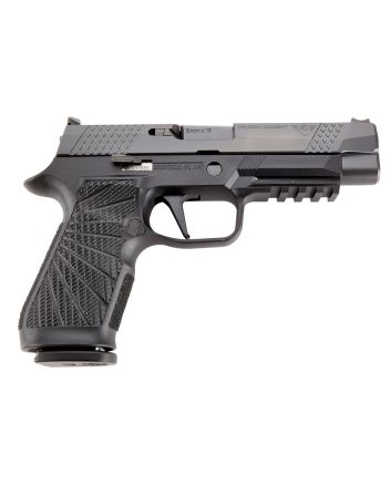Wilson Combat SIGWCP320F9B P3209mm Luger 17+1 4.70" Chrome Moly Barrel, Black DLC Serrated Stainless Steel Slide, Black Polymer Frame w/Picatinny Rail, Black Polymer Grip