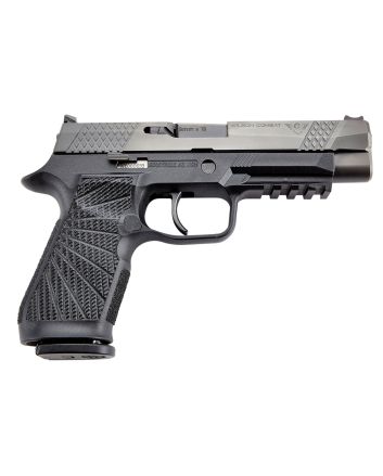 Wilson Combat SIGWCP320FPBATC P3209mm Luger 17+1 4.70" Black Steel Barrel, Black DLC Serrated Stainless Steel Slide, Black Polymer Frame w/Picatinny Rail, Curved Trigger, Black Polymer Grip