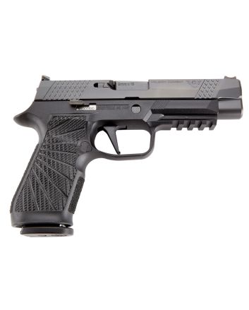 Wilson Combat SIGWCP320F9BATS P3209mm Luger 17+1 4.70" Black Steel Barrel, Black DLC Serrated Stainless Steel Slide, Black Polymer Frame w/Picatinny Rail, Straight Trigger, Black Polymer Grip