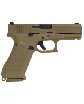 Glock PX1950703 G19X Compact Crossover 9mm Luger 4.02" 17+1 Bronze Nitron Frame Finish with Coyote nPVD Steel Slide, Rough Texture Interchangeable Backstraps Grip &amp; Glock Night Sights