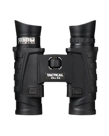 Steiner 2004 T1028 Tactical 10x28mm Roof Prism, Fast-Close Focus, Black Makrolon w/Rubber Armor
