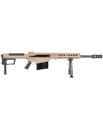 Barrett 18066 M107A150 BMG 20" 10+1 Flat Dark Earth Cerakote Flat Dark Earth Fixed with Sorbothane Recoil Pad Stock Black Polymer Grip