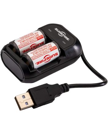 SureFire SFLFP123KIT AC/DC Wall Charger KitCR123A