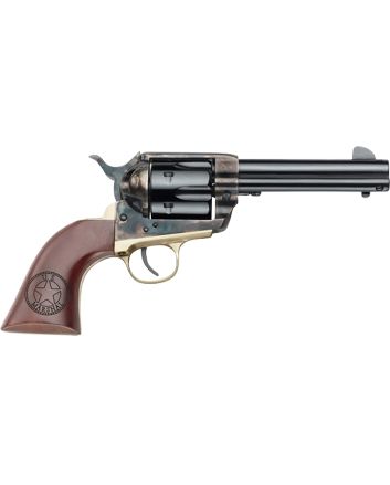 Pietta HF45USM434/COMB 1873 Great Western II U.S. Marshal 45 Colt (Long Colt) 6rd 4.75" Blued Steel Barrel &amp; Cylinder Blued Steel Frame, Walnut Engraved Grip, Exposed Hammer, Includes 45 ACP Cylinder