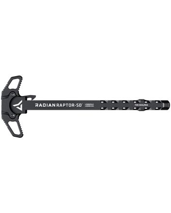 Radian Weapons R0006 Raptor SD Ambi Charging Handle, Black, Gas Ported Shaft, Fits Mil-Spec AR-15/M16 Platform