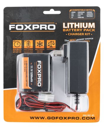 Foxpro LITHCHG Lithium Battery KitBlack 11.1 Volt 5,200 mAh Compatible with FoxPro Shockwave/Banshee