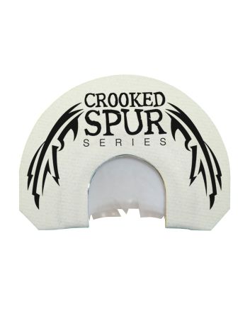Foxpro CSMOUTHWHTSLASH Crooked Spur V-Cut Slash Diaphragm Call Triple Reed Turkey Sounds Attracts Turkeys White
