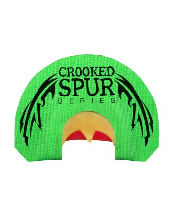 Foxpro CSMOUTHBACKWING Crooked Spur Back Wing Diaphragm Call Triple Reed Turkey Sounds Attracts Turkeys Green