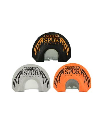Foxpro CSMCOMBO Crooked Spur Combo Pack Diaphragm Call Double/3.5 Reed Turkey Sounds Attracts Turkeys Black/Orange/White 3 Piece