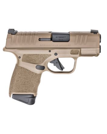 Springfield Armory HC9319F HellcatMicro-Compact Frame 9mm Luger 13+1/11+1 3" Melonite Steel Barrel, Flat Dark Earth Cerakote Serrated Steel Slide, Flat Dark Earth Polymer Frame w/Picatinny Rail