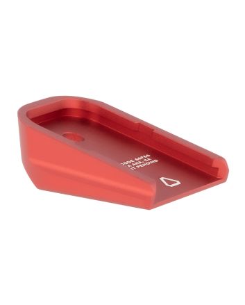 Strike Industries GALBPRED Base PlateCompatible w/Glock Except 20/21/26/27/33/39, Red Aluminum
