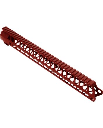 TIMBER CREEK OUTDOOR INC ME15HGR Enforcer Handguard AR-15 Red Anodized Aluminum 15" Picatinny/M-LOK