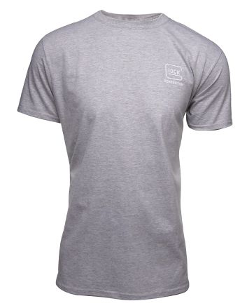Glock AA75117 Pursuit Of PerfectionHeather Gray Cotton/Polyester Short Sleeve Small