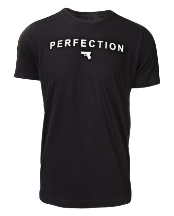 Glock AA75124 Perfection PistolBlack Cotton Short Sleeve Small