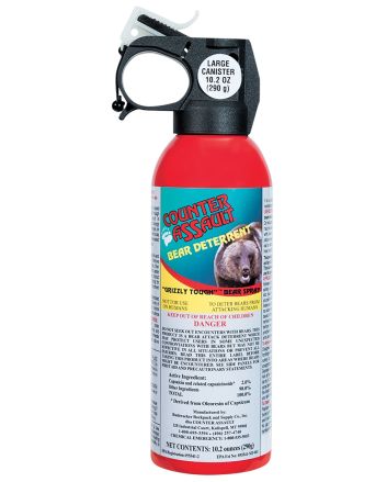 Counter Assault 15067035 Bear SprayCapsaicin Range 32 ft-7 Seconds 10.20 oz Includes Holster
