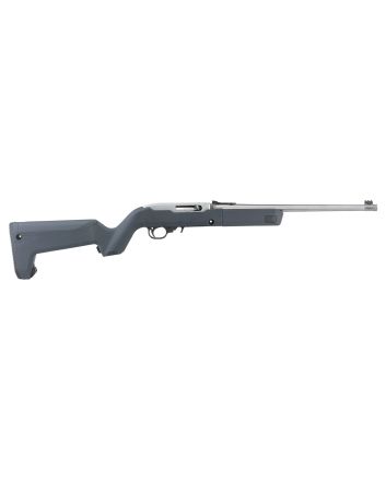 Ruger 31152 10/22 Takedown 22 LR 10+1 16.40" Barrel, Satin Stainless Steel, Magpul X-22 Backpacker Stealth Gray Stock, Cross-Bolt Manual Safety, Includes 4 BX-1 Magazines