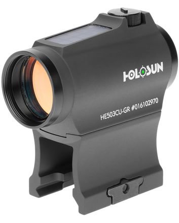 Holosun HE503CUGR 503Black Anodized 1x 20 mm 2 MOA Green Dot/65 MOA Circle Multi Reticle