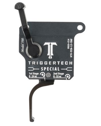 TriggerTech R70TCB13TNF SpecialTwo-Stage Flat Trigger with 1-3.50 lbs Draw Weight &amp; Matte Gray w/Black Parts Finish for Remington 700 Right