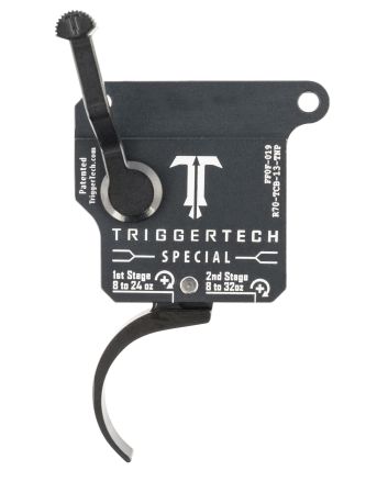 TriggerTech R70TCB13TNP SpecialTwo-Stage Pro Curved Trigger with 1-3.50 lbs Draw Weight &amp; Matte Gray w/Black Parts Finish for Remington 700 Right